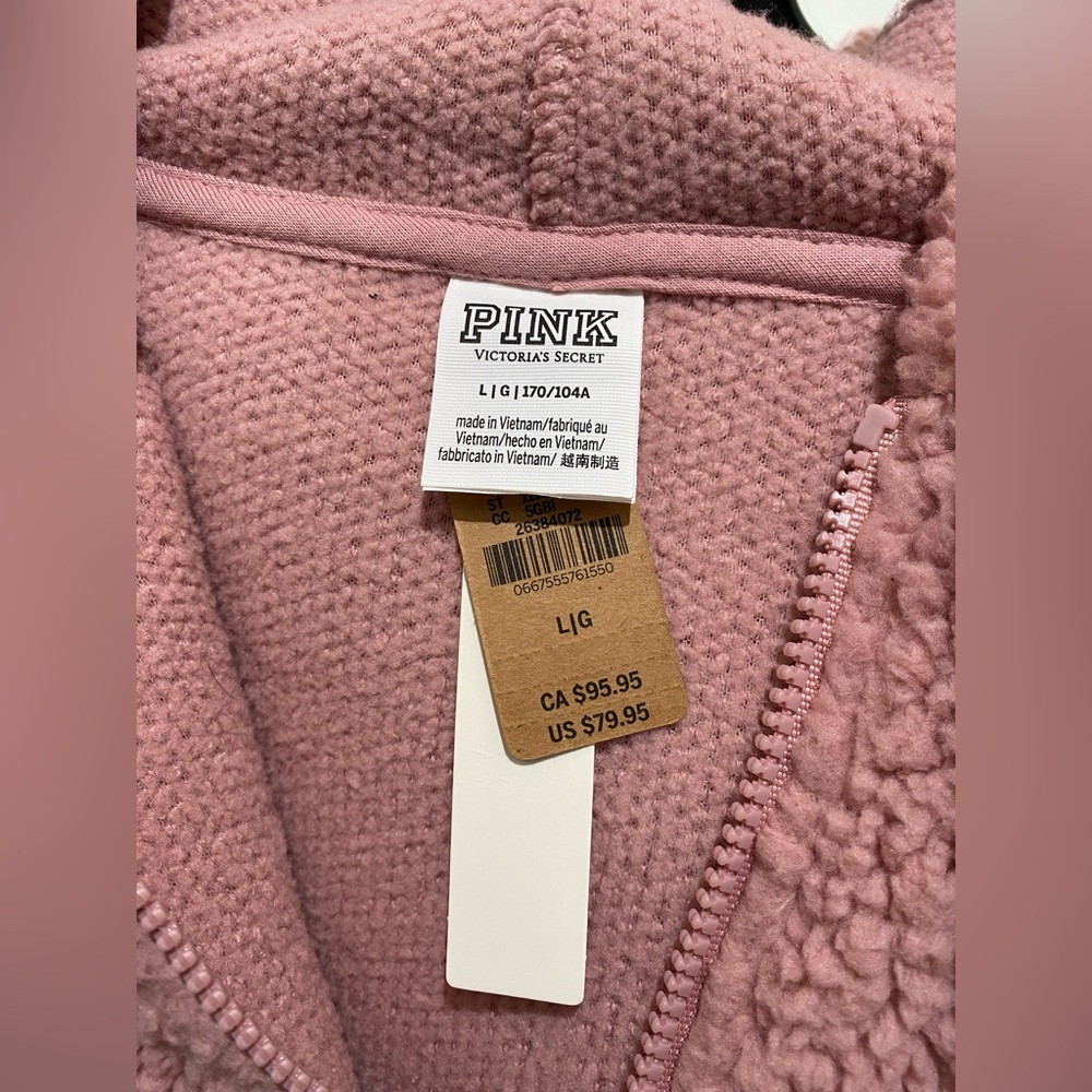 Cute oversized pink hoodie